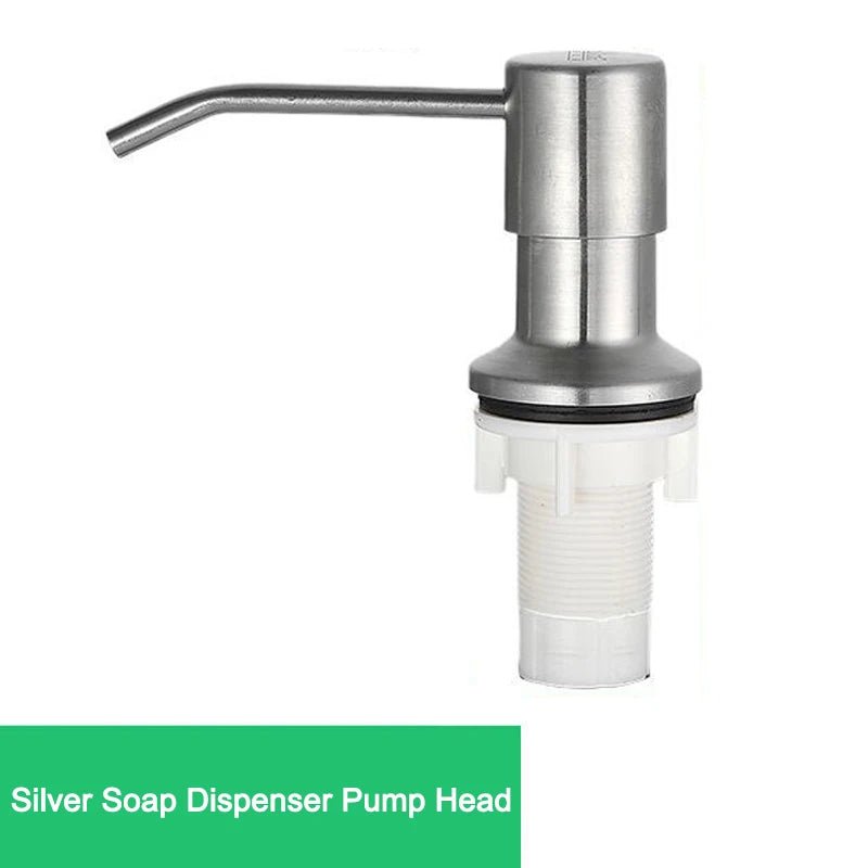 Jem Wellness Collection Kitchen Sink Liquid Soap Dispenser Pump Stainless Steel 500 ML