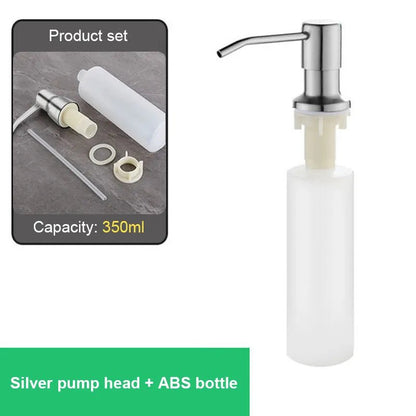 Jem Wellness Collection Kitchen Sink Liquid Soap Dispenser Pump Stainless Steel 500 ML