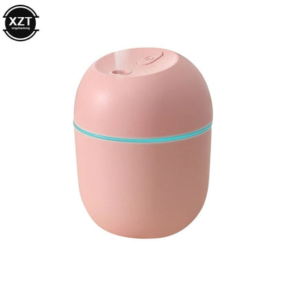 Jem Wellness Collection Mini Air Humidifier Aroma Essential Oil Diffuser Car 250ml Pink Colour