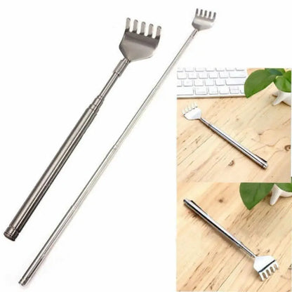 Jem Wellness Collection Miracle Telescopic Stainless Steel Back Scratcher Massager Picture of the product Open and Close