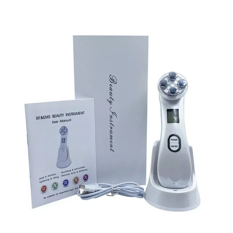 Jem Wellness Collection Skin Care Light Machine for Family – Safe & Gentle Facial Device 5 in 1 facial care beauty device
