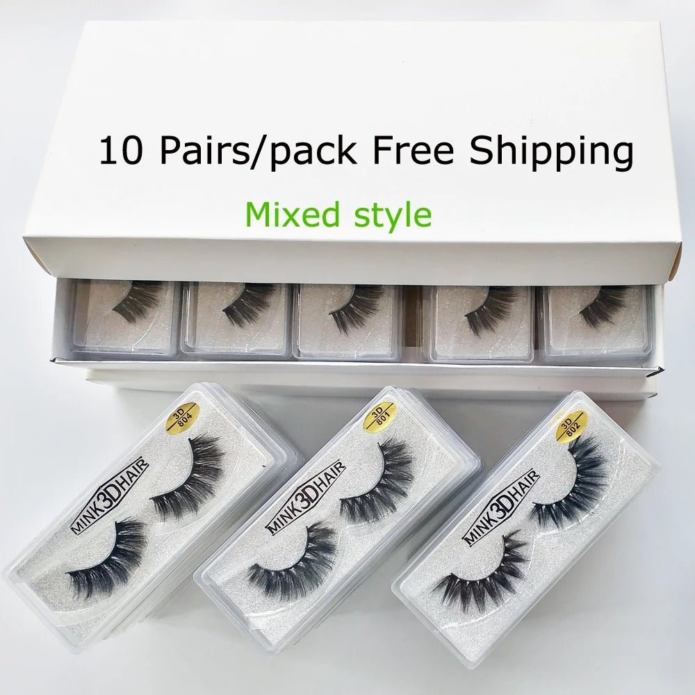 Jem Wellness Collection Voluminous 3D Mink Eyelashes 10 Pairs Mixed style