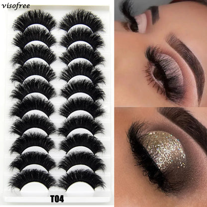 Jem Wellness Collection Voluminous 3D Mink Eyelashes for a Bold, Dramatic Look Picture of a woman eye after installation the voluminous eyelasth open and close