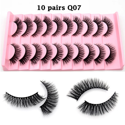 Jem Wellness Collection Voluminous 3D Mink Eyelashes for a Bold, Dramatic Look Picture of 10 pairs eyelash set Q07 offers