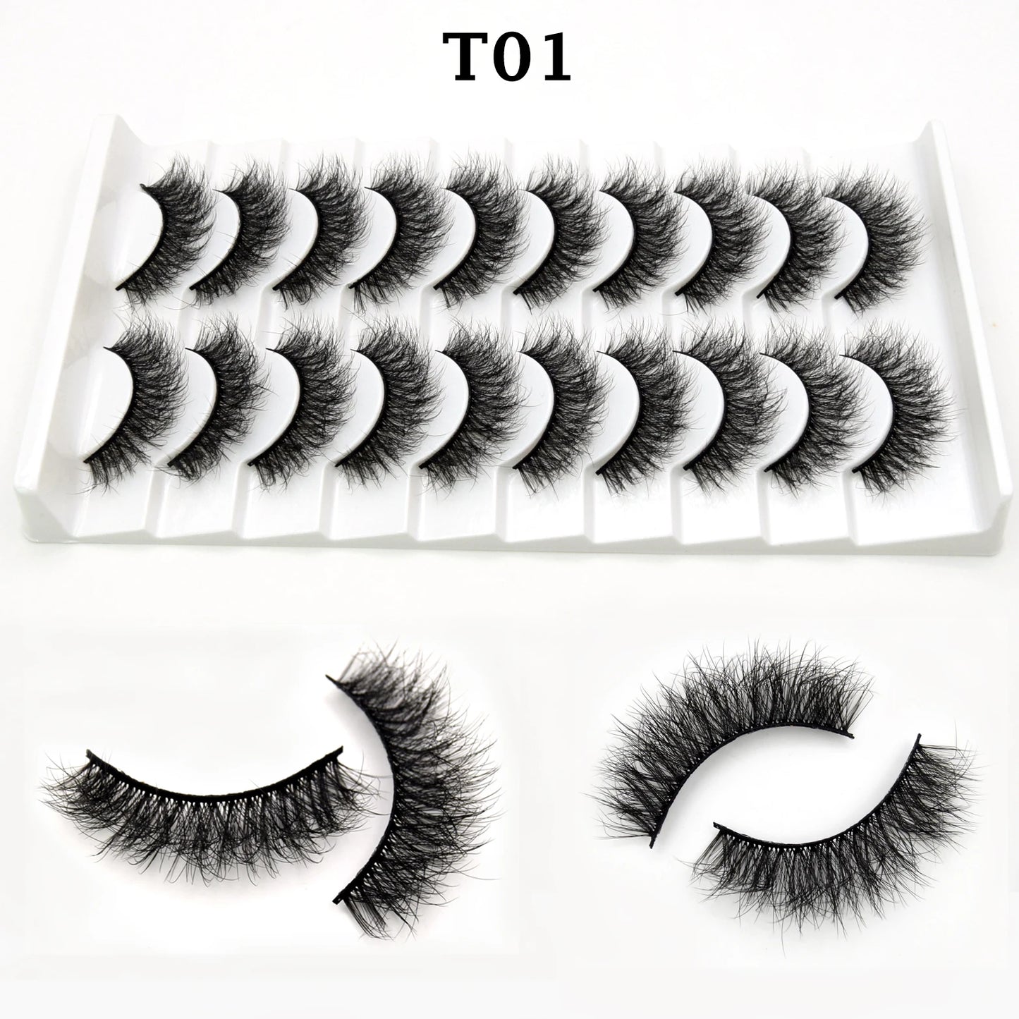 Jem Wellness Collection Voluminous 3D Mink Eyelashes for a Bold, Dramatic Look Picture of the 20 eyelash for set T01 offers
