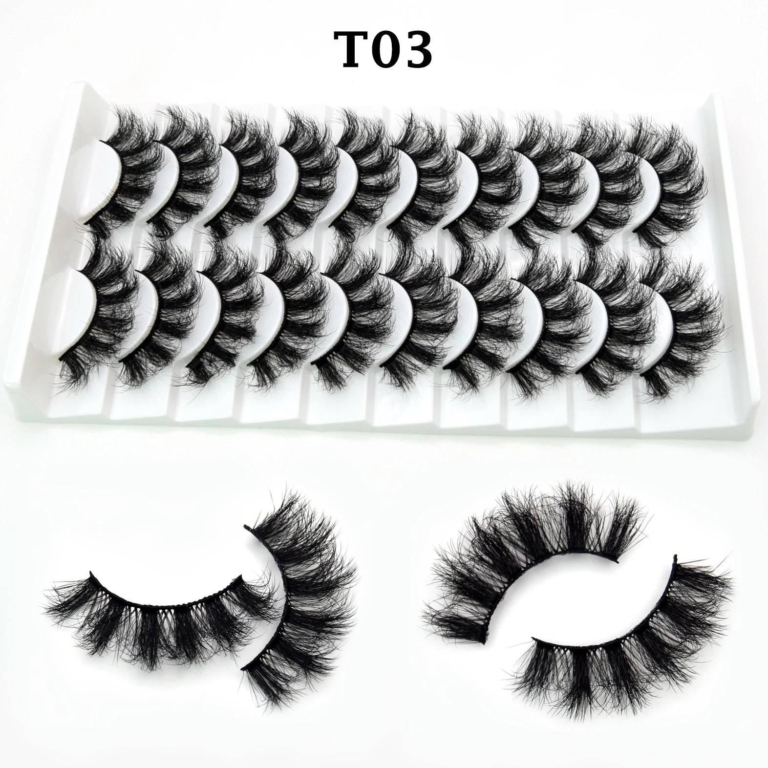 Jem Wellness Collection Voluminous 3D Mink Eyelashes for a Bold, Dramatic Look Picture of the 20 eyelash for set T03 offers