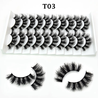 Jem Wellness Collection Voluminous 3D Mink Eyelashes for a Bold, Dramatic Look Picture of the 20 eyelash for set T03 offers