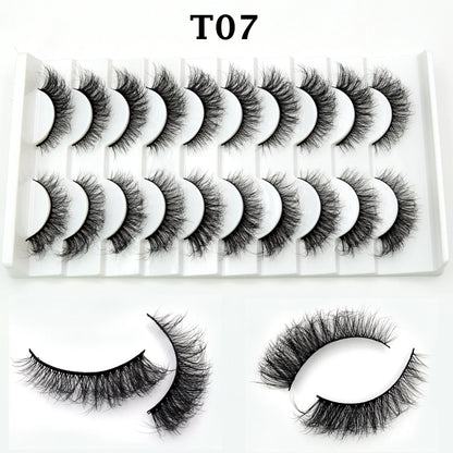 Jem Wellness Collection Voluminous 3D Mink Eyelashes for a Bold, Dramatic Look Picture of the 20 eyelash for set T07 offers