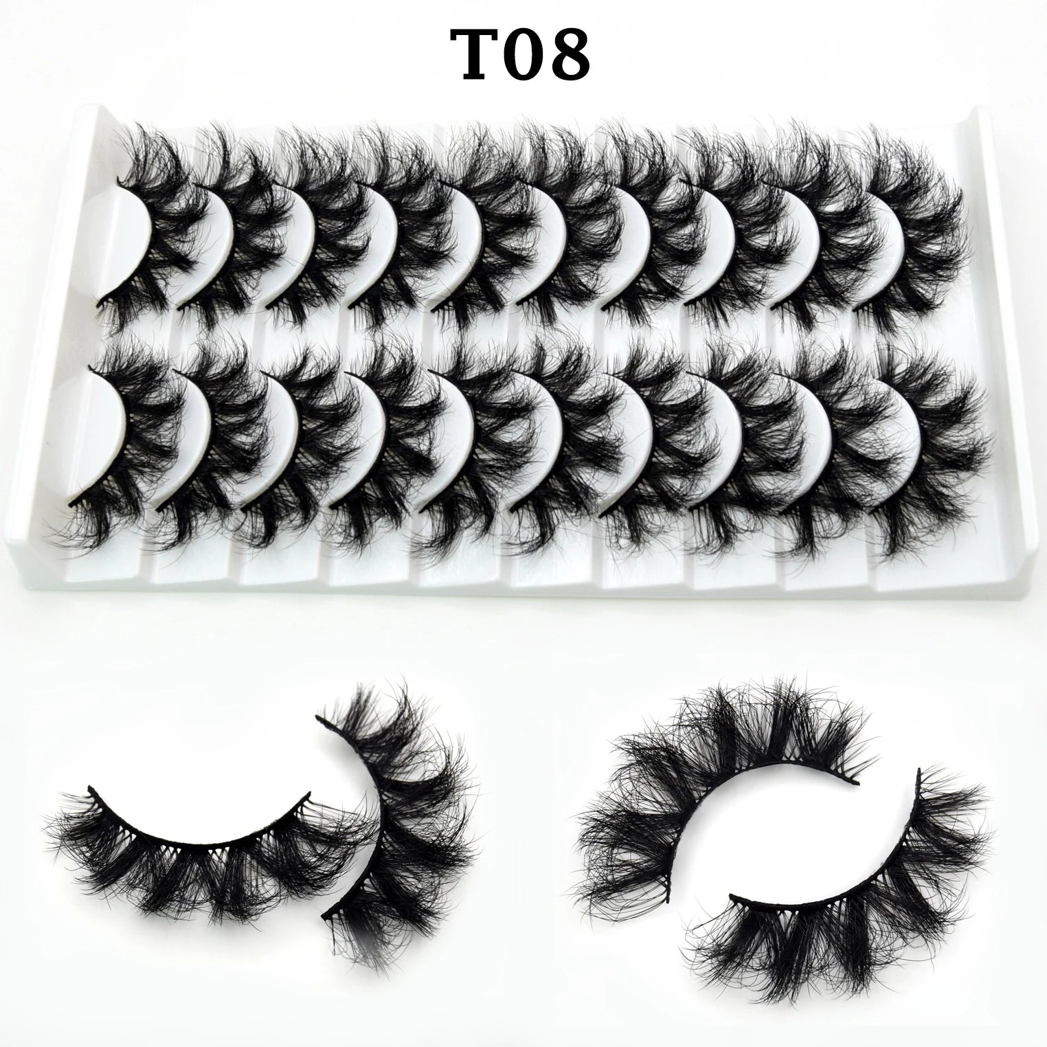 Jem Wellness Collection Voluminous 3D Mink Eyelashes for a Bold, Dramatic Look Picture of the 20 eyelash for set T08 offers