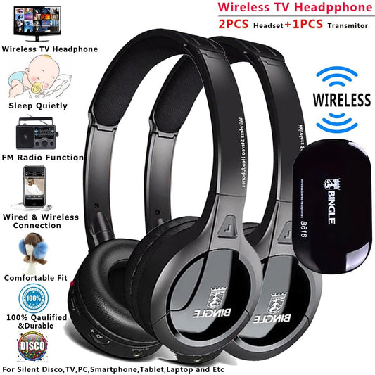 jem wellness interior wireless television headphones for quiet environment