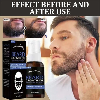 Men’s Advanced Beard Growth Serum for Fuller, Thicker Facial Hair