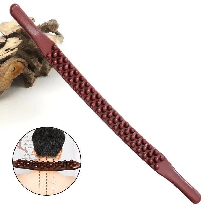 Massage Therapy Accessories 59 Beads Rolling Bar Tool Neck Area