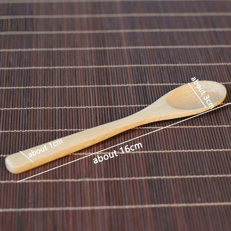 Massage Therapy Accessories Japanese Geisha Tea Set Matcha Whisk Picture of the spoon piece and sizes placed on a woven bamboo mat