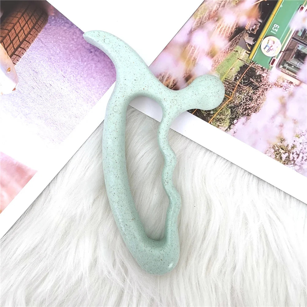 Massage Therapy Big Head Acupoint Massager Green colour offers shown with picture in background