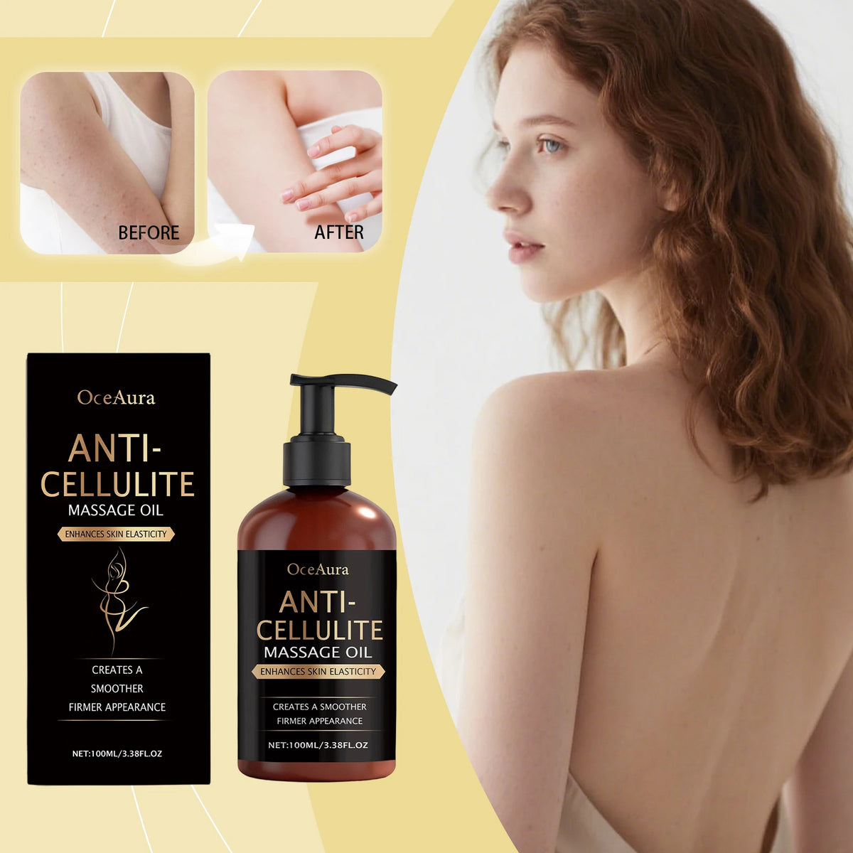 Massage Therapy Body Massage Oil with Lemon Grapefruit Peel Oil - Non-Greasy for Dry Skin