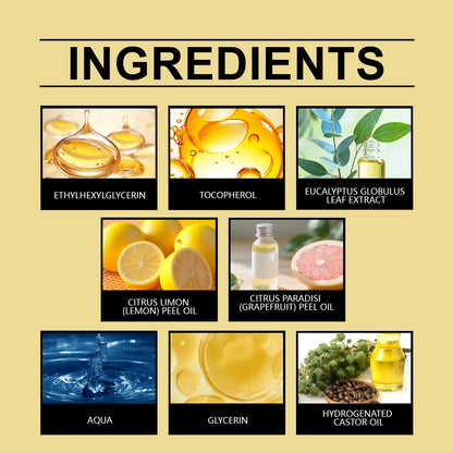 Massage Therapy Body Massage Oil with Lemon Grapefruit Peel Oil - Non-Greasy for Dry Skin