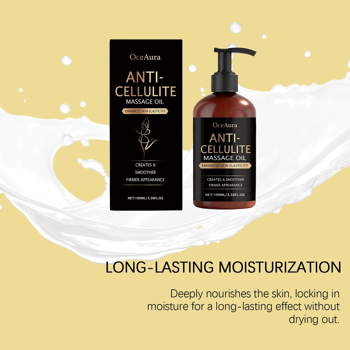 Massage Therapy Body Massage Oil with Lemon Grapefruit Peel Oil - Non-Greasy for Dry Skin