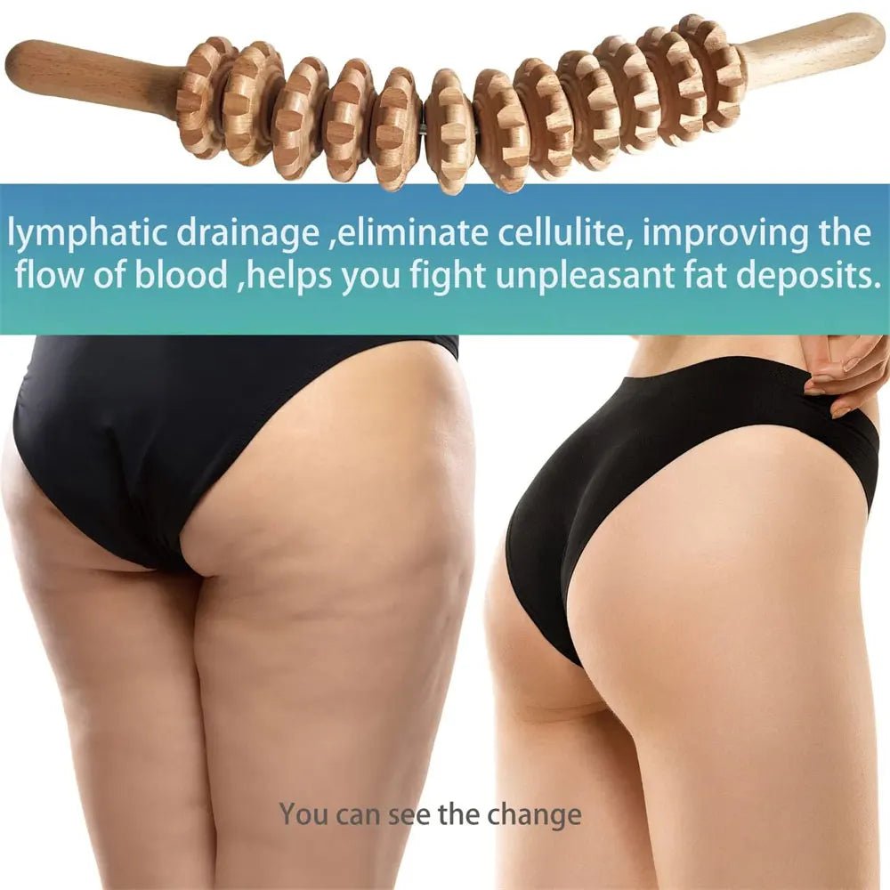 Massage Therapy Curved Wooden Massage Roller for Geisha