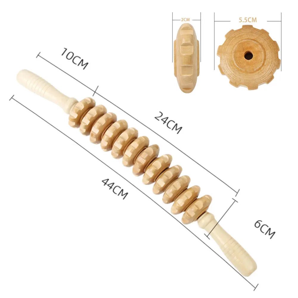 Massage Therapy Curved Wooden Massage Roller for Geisha