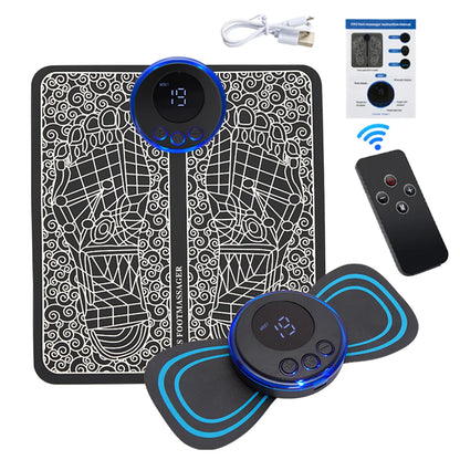 Massage Therapy Electric EMS Foot Massager + Pad + Telecomand Offers shown