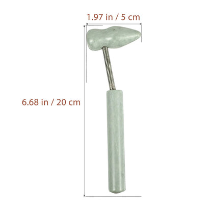 Massage Therapy Green Jade Stone Hammer Tool