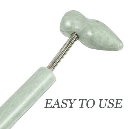Massage Therapy Green Jade Stone Hammer Tool