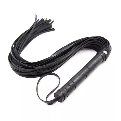Massage Therapy Leather Whip Black Colour Length 69 cm Offers