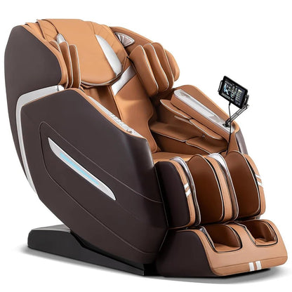 Massage Therapy Massage Chair Full Body with Heat Zero Gravity Brown Colour
