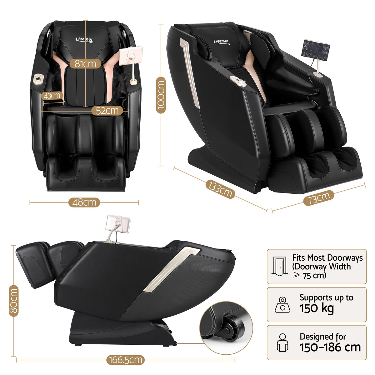 Massage Therapy Massage Chair Full Body with Heat Zero Gravity