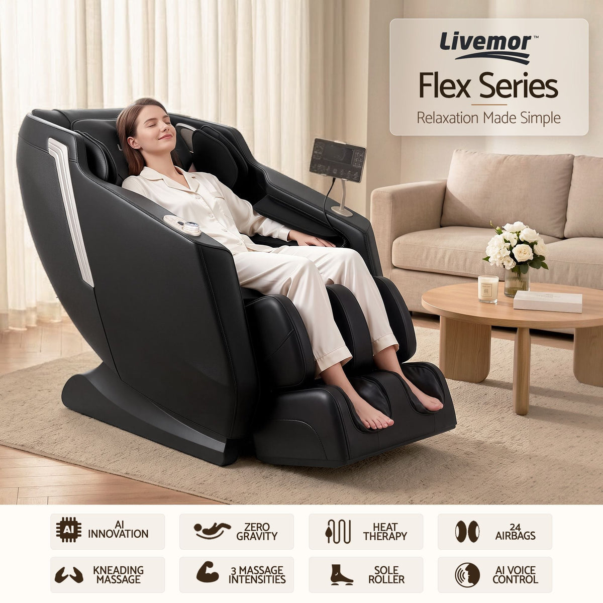 Massage Therapy Massage Chair Full Body with Heat Zero Gravity