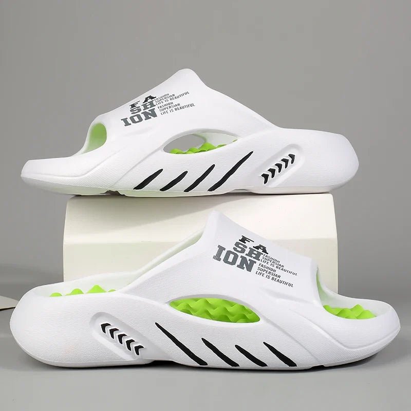 Massage Therapy Massage Platform Slides White and Green Colour