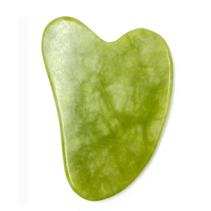 Massage Therapy Natural Jade Face Massager for Geisha 1 Facial Big Hearth shape Green Colour stone offers shown
