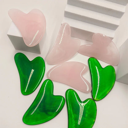 Massage Therapy Natural Pink, Green, or White Colour Jade Stone Tools for Geisha  - 9 Mixes Colour tools