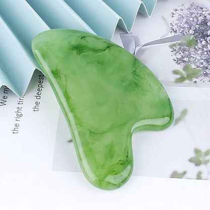 Massage Therapy Natural Pink, Green, or White Colour Jade Stone Tools for Geisha  Light Green Colour tool