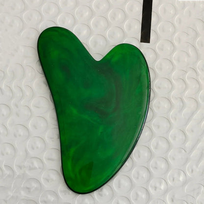 Massage Therapy Natural Pink, Green, or White Colour Jade Stone Tools for Geisha  Dark Green Colour tool