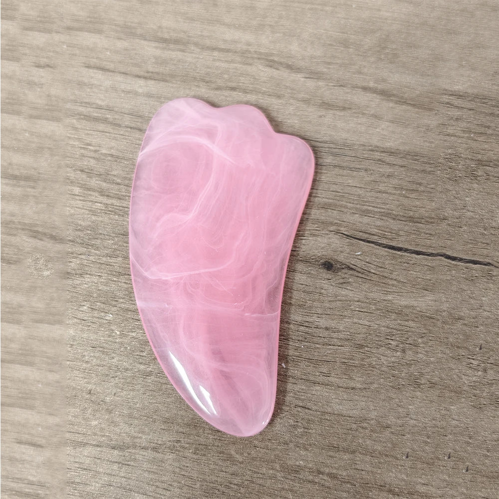 Massage Therapy Natural Pink, Green, or White Colour Jade Stone Tools for Geisha  Pink Colour tool