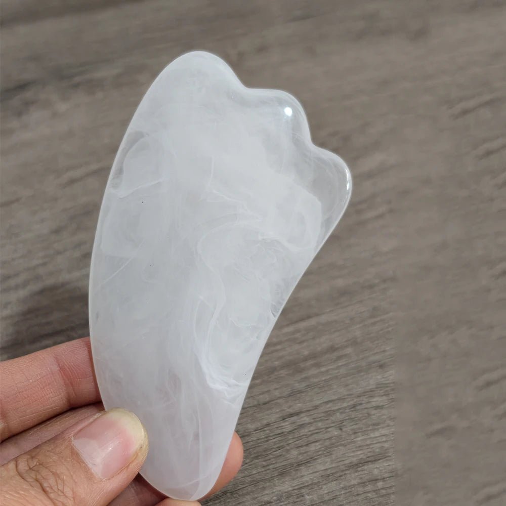 Massage Therapy Natural Pink, Green, or White Colour Jade Stone Tools for Geisha  White Colour tool