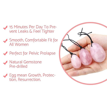 Massage therapy Natural Rose Quartz Egg, 100 % Natural Rose Jade, details of the products: smooth, comfortable, pre-drilled egg, protection, resurrection