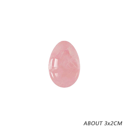 Massage therapy Natural Rose Jade Quartz Egg, picture of the small Jade Egg (size about 3 x 2 cm) Offers with No box