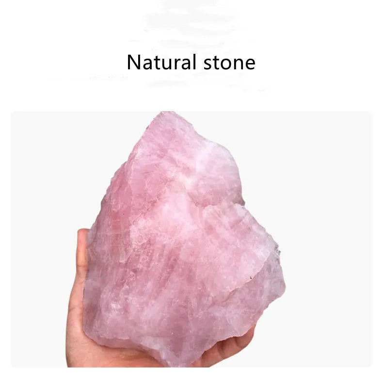 Massage Therapy Natural Rose Quartz Jade Stone Geisha Tool Mushroom Natural Stone Quartz held by a man left hand Picture