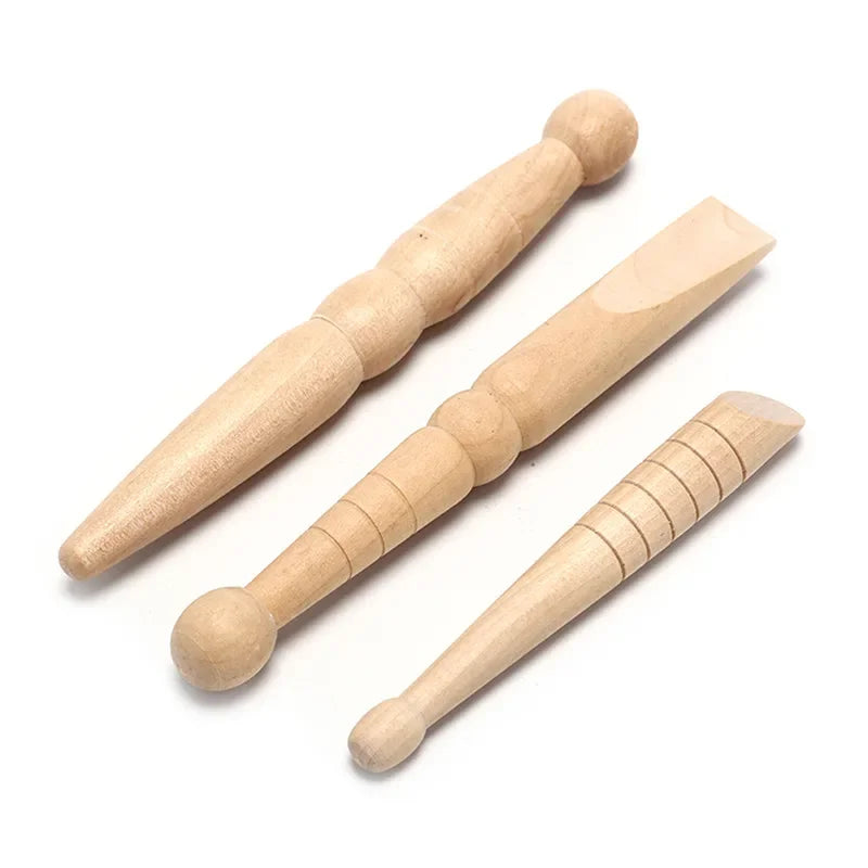 Massage Therapy Natural Wooden Foot Massage Stick (1 or 3 Pieces according to your choice) Picture of the 3 pieces offers shown