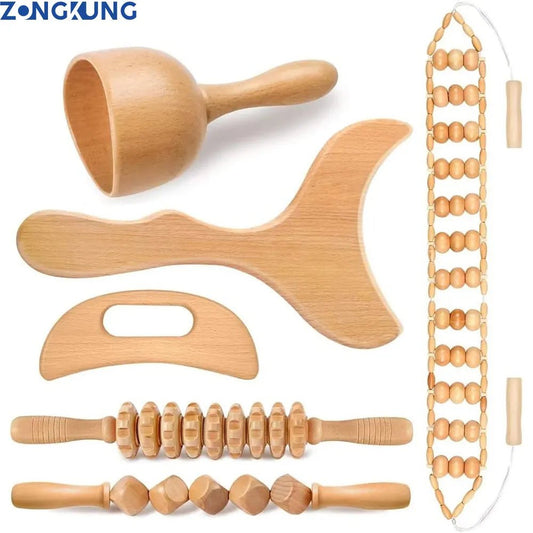 Massage Therapy Natural Wooden Massagers