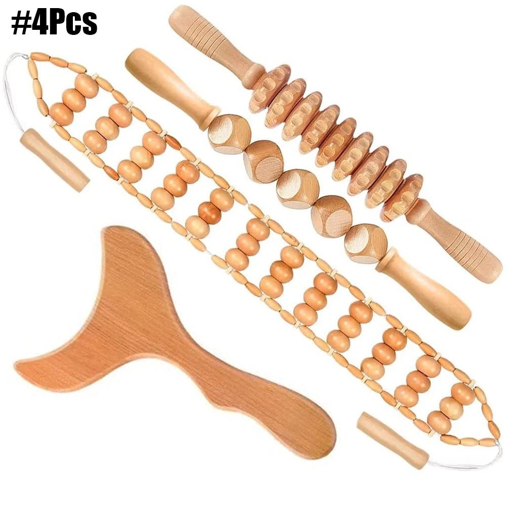 Massage Therapy Natural Wooden Massagers