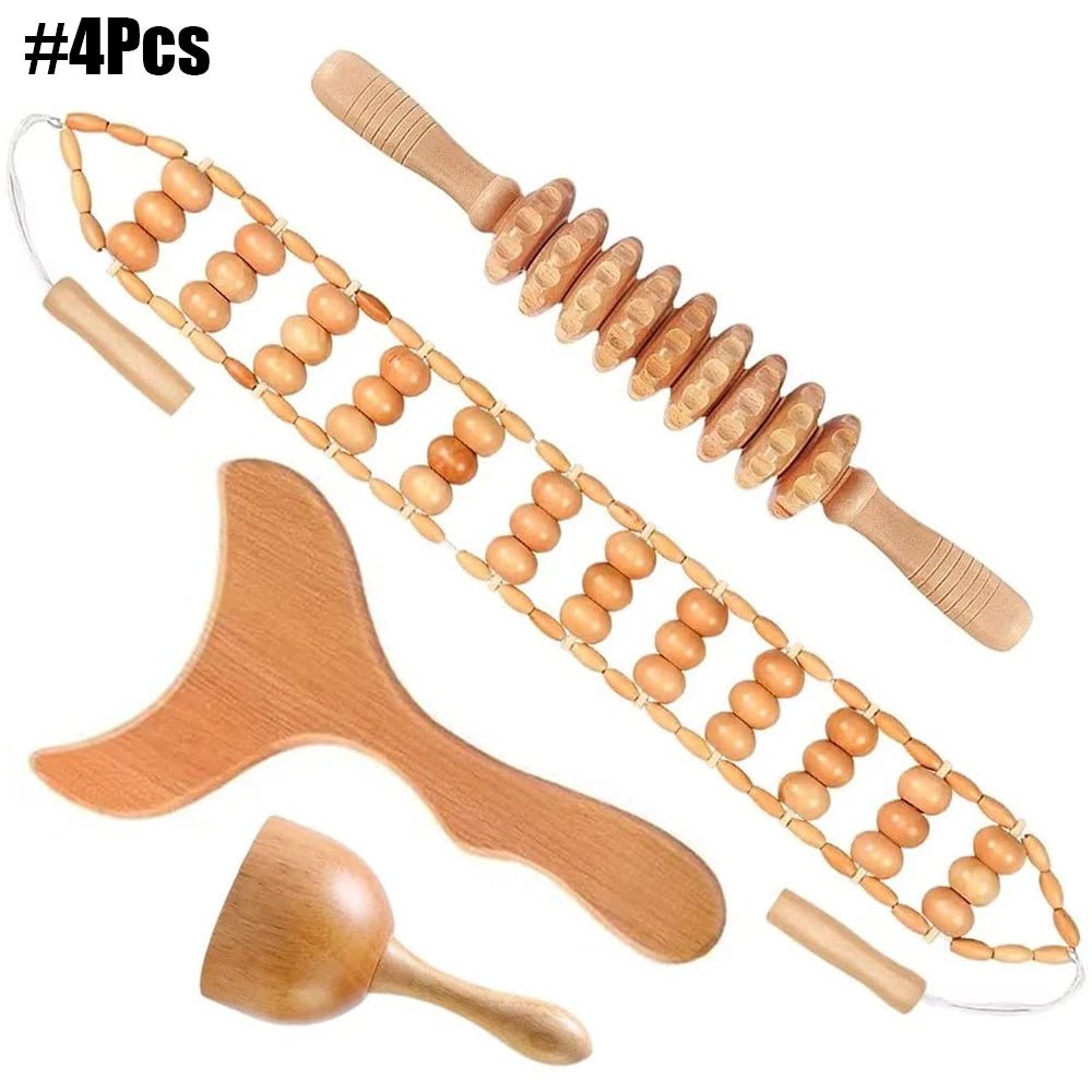Massage Therapy Natural Wooden Massagers