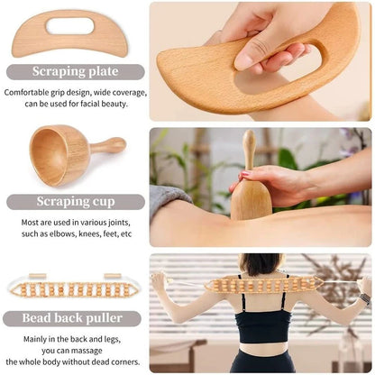 Massage Therapy Natural Wooden Massagers