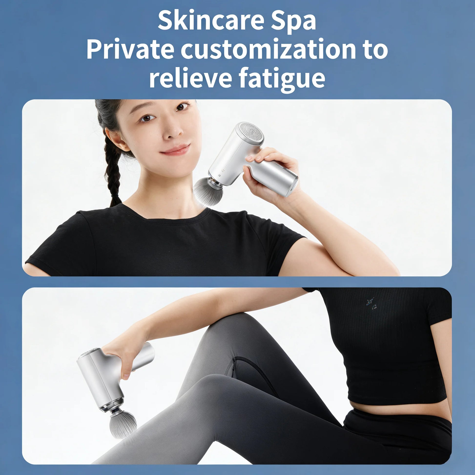 Massage Therapy Portable Massage Gun - 4 Interchangeable Heads & LED Display - Percussion Massager Relieve Stress
