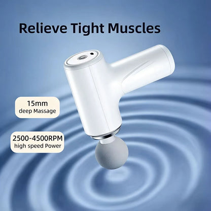Massage Therapy Portable Massage Gun - 4 Interchangeable Heads & LED Display - Percussion Massager Releive Tight Muscles