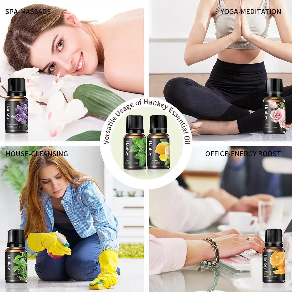 Massage Therapy Pure Natural Lavender Essential Oil - Multi-Use Body Massage Oil for Aromatherapy, Skin Care, & Stress Relief