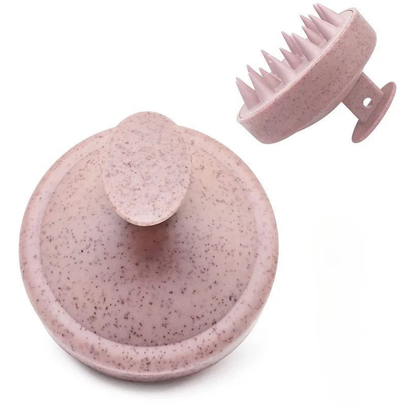 Massage Therapy Scalp Hair Massager Silicone Pink Colour