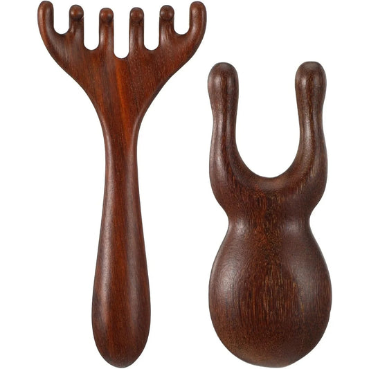 Jem Massage therapy:  Wooden comb set of 2 Pieces offers